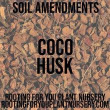 Load image into Gallery viewer, Coco Husk Soil Amendment 8oz Volume Resealable Bags Organic - Oregon Licensed Nursery - Measured in 8oz Volume 6x9x3 Bag
