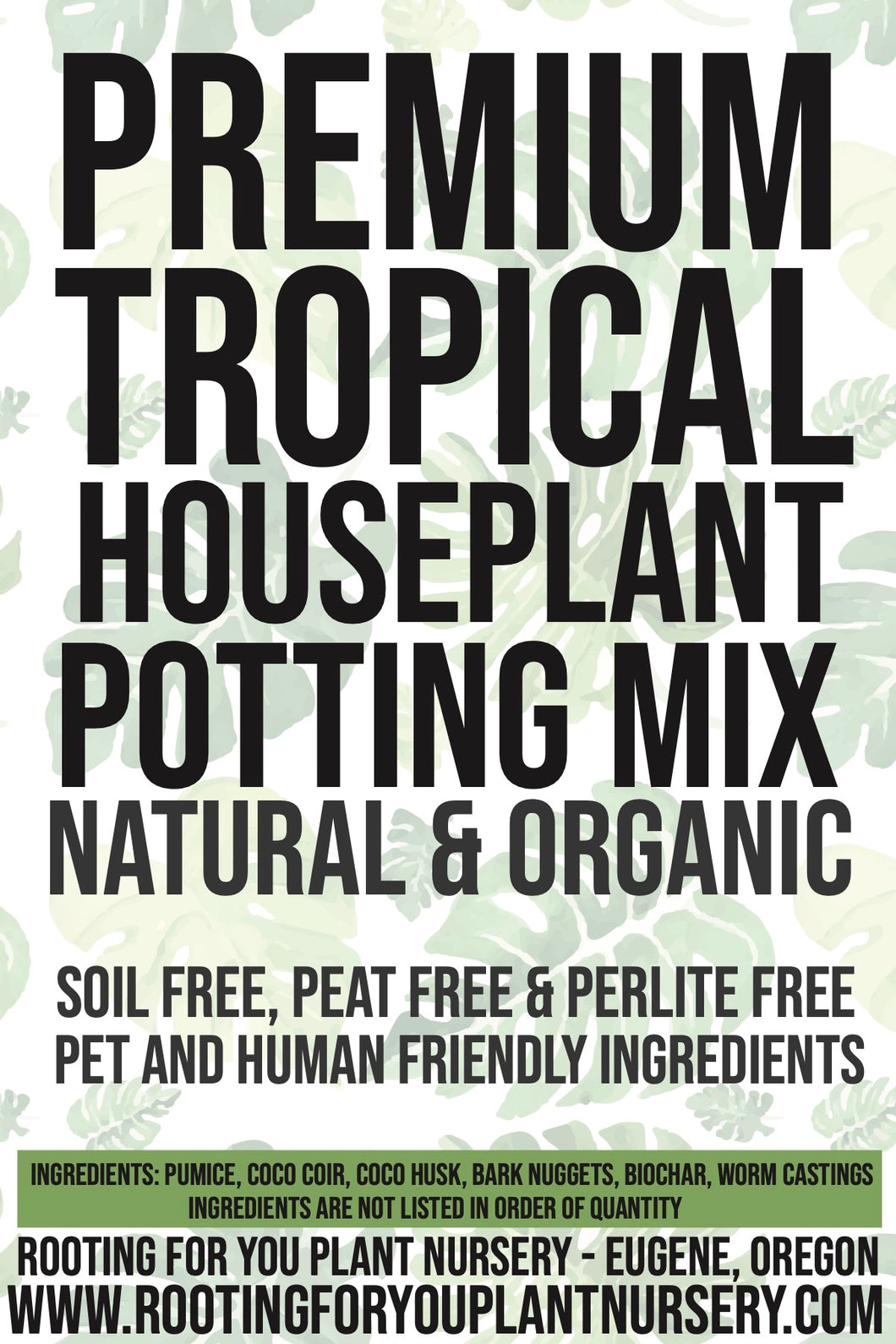 Premium Tropical Houseplant Potting Mix - General Purpose For Tropical Houseplants