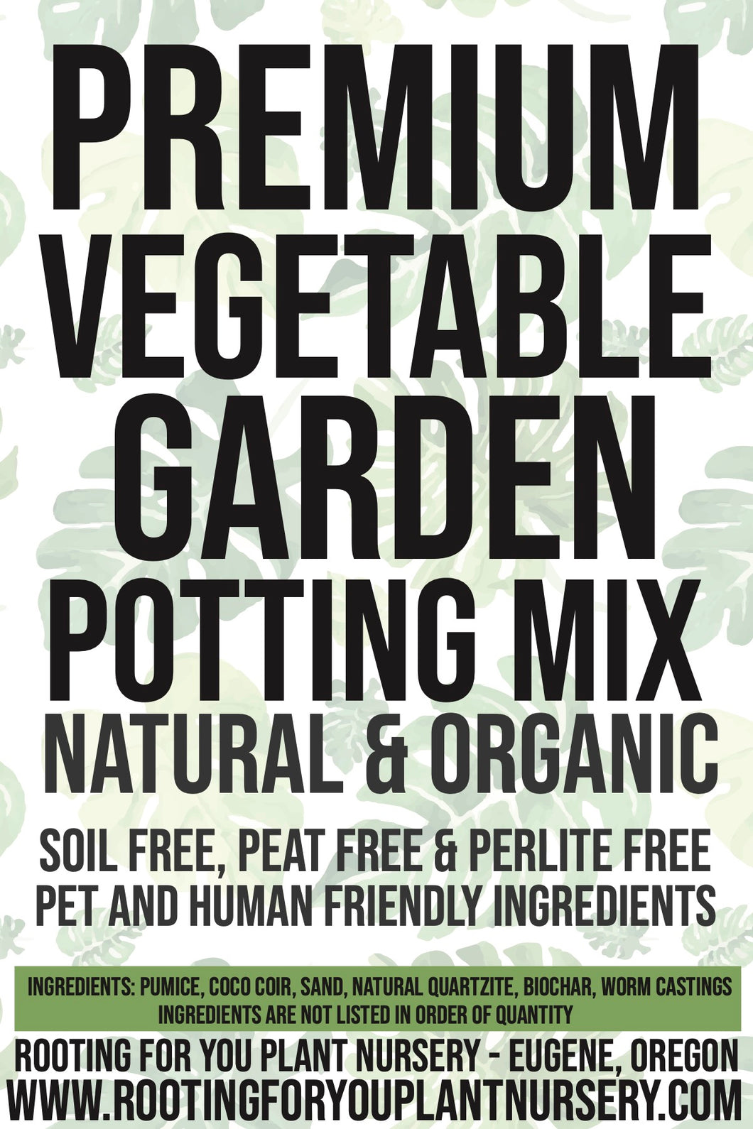 Premium Vegetable Garden Potting Mix - General Purpose For Vegetable Garden Plants